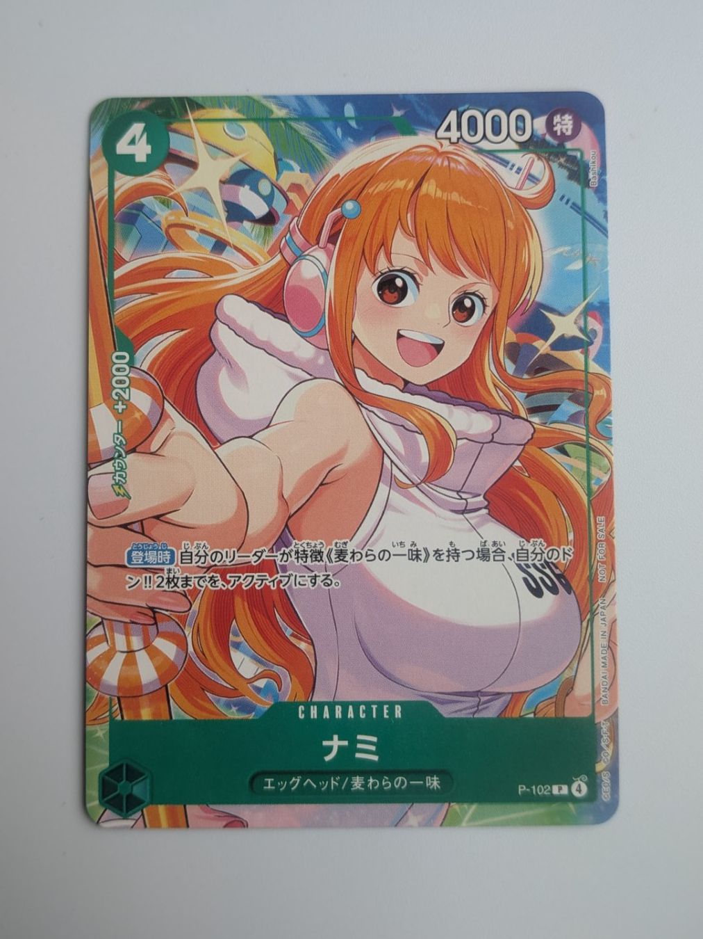 Bandai Carte collezionabili: One Piece TCG Nami P-102 Promo JP – Usato da Münchenstein venduto da new_akiba_store