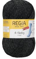 Sockenwolle Regia 4-Fädig Anthrazit meliert 210m / 50g
