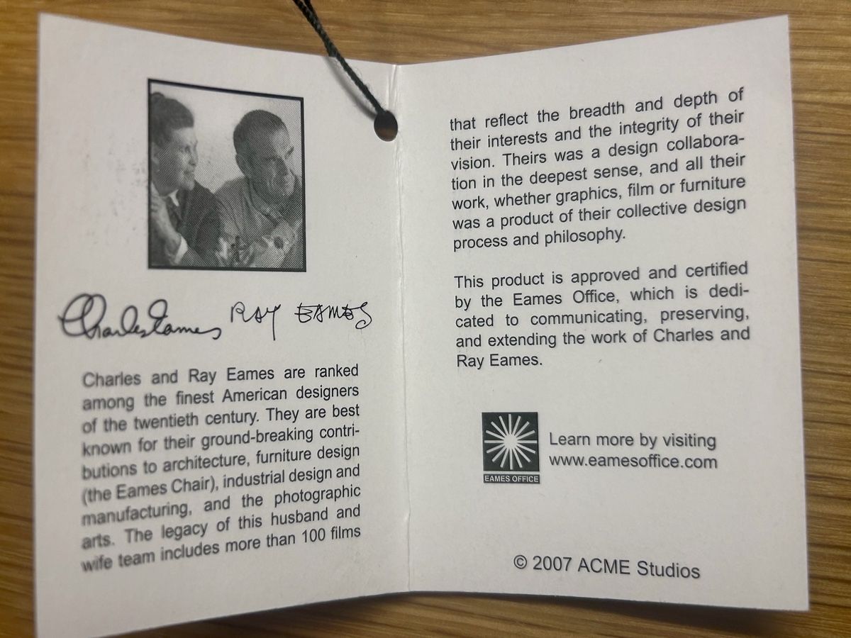 Penna & Evidenziatori: Rarer ACME Kugelschreiber Charles und Ray Eames, – Nuovo e nell'imballaggio originale da Zürich venduto da Binoemli 2