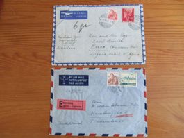 1Lot(2Stck) AIR MAIL von 1947