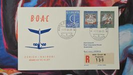 CL36 Enveloppe + Timbre Suisse - Theme Aviation 1966