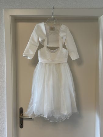 Festkleid Bolero Weiss Groesse 2-3 Jahre