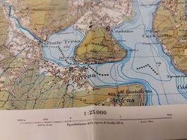 Mappa topografica 1:25000 - 1985 Malcantone