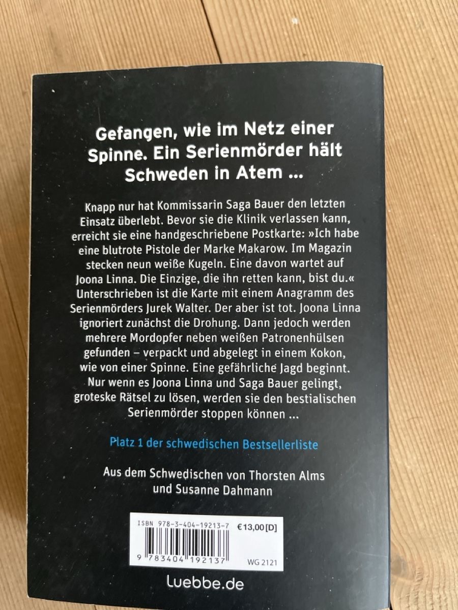 Libri: Spinnennetz, Keplar – Usato da Trubschachen venduto da Halde 1