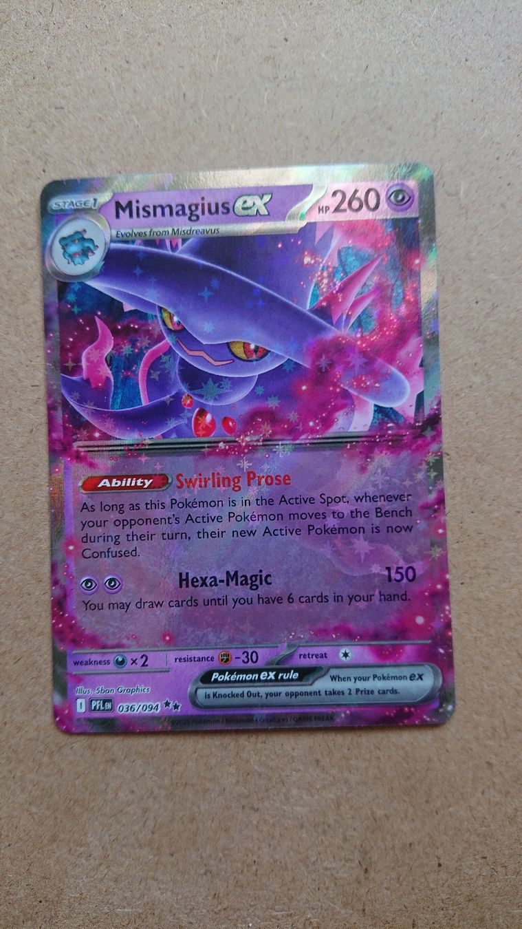 Pokémon Carte collezionabili: Mismagius EX PFL 036/094 EN – Nuovo (secondo la descrizione) da Chur venduto da FreakofRarity