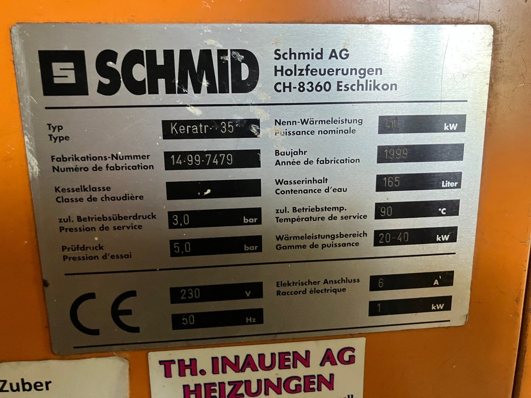 Heizgeräte: Schmid Heizung und Speicher – Gebraucht aus Dussnang von himbeere2 2