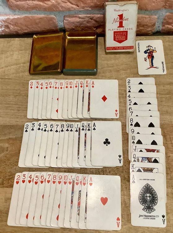 Jeu De Cartes Vintage Belgravia Waddington Design Barribal No. 101 - Édition Rare, Pré-1970, Occasion