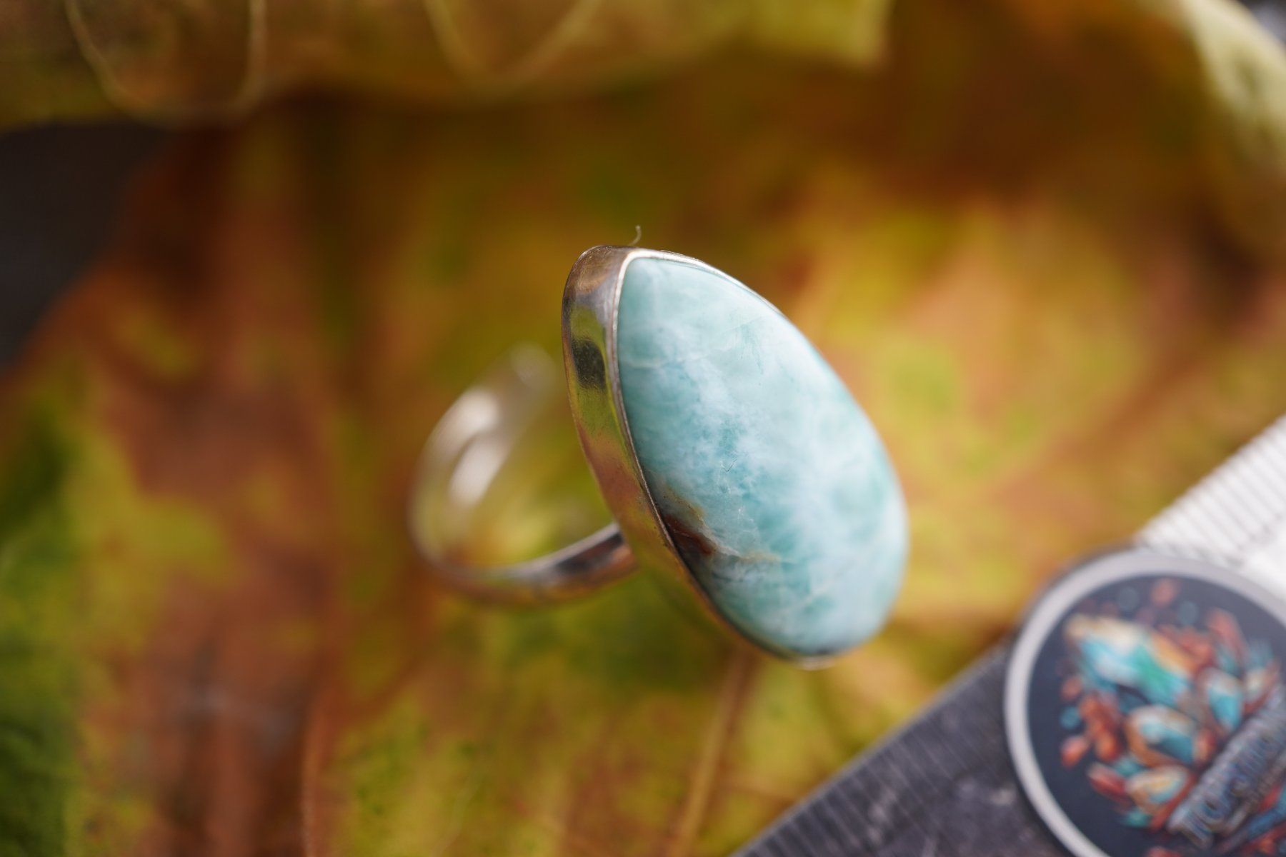 Mineralien & Heilsteine: Larimar    ring Grösse  Variabel     (Räumung!) – Neu und originalverpackt aus Eschenbach SG von topstone 4