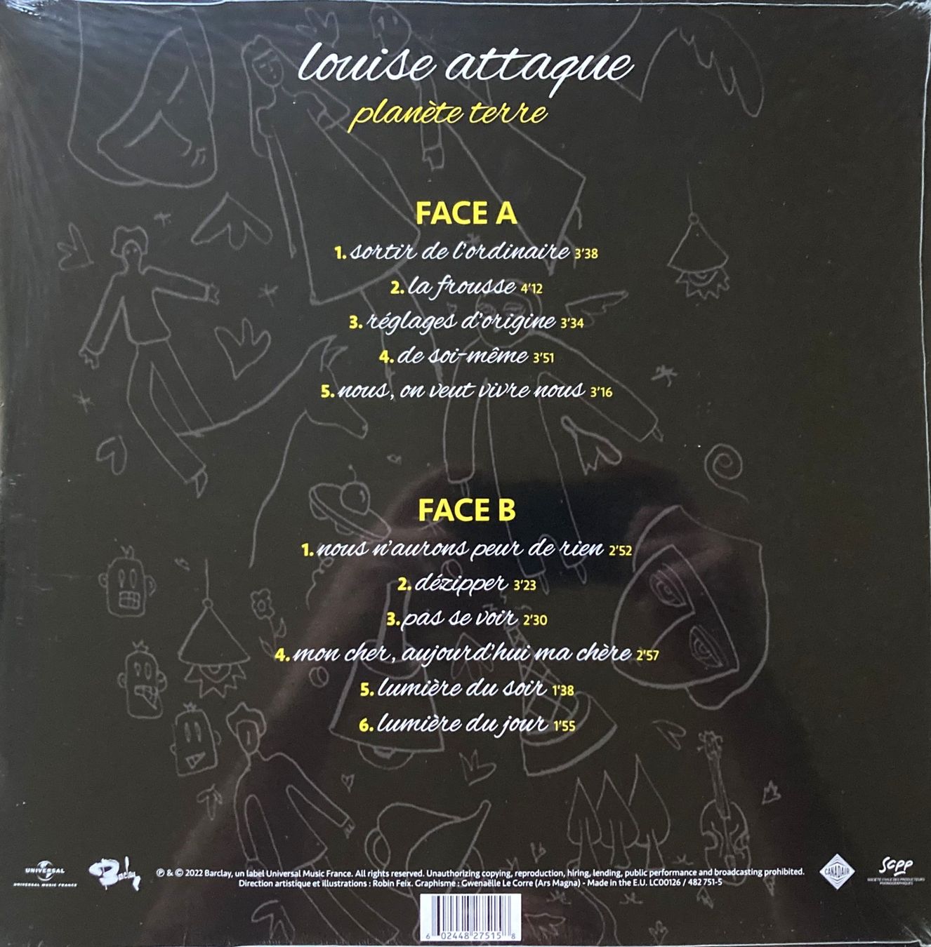 Schallplatten: LOUISE ATTAQUE - PLANETTE TERRE – Neu und originalverpackt aus Bottens von hotter-than-hell 1
