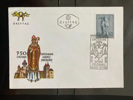Österreich 1968 Ersttagsbrief 750 J. Diözese Graz-Seckau