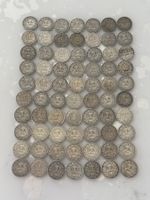 70 x 1/2  Franken Silbermünzen 1898 - 1916  Rar