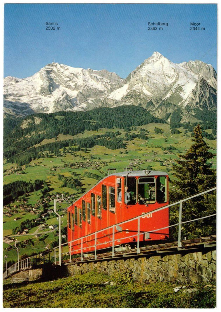Cartoline postali: Unterwasser - Standseilbahn Iltios – Usato da Binningen venduto da Mountainrider
