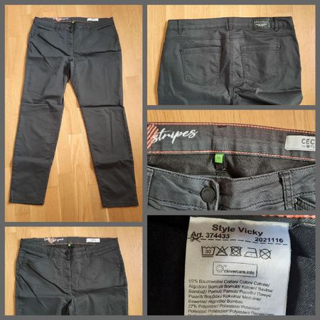***CECIL*** Hose beschichtet Gr 46, grau