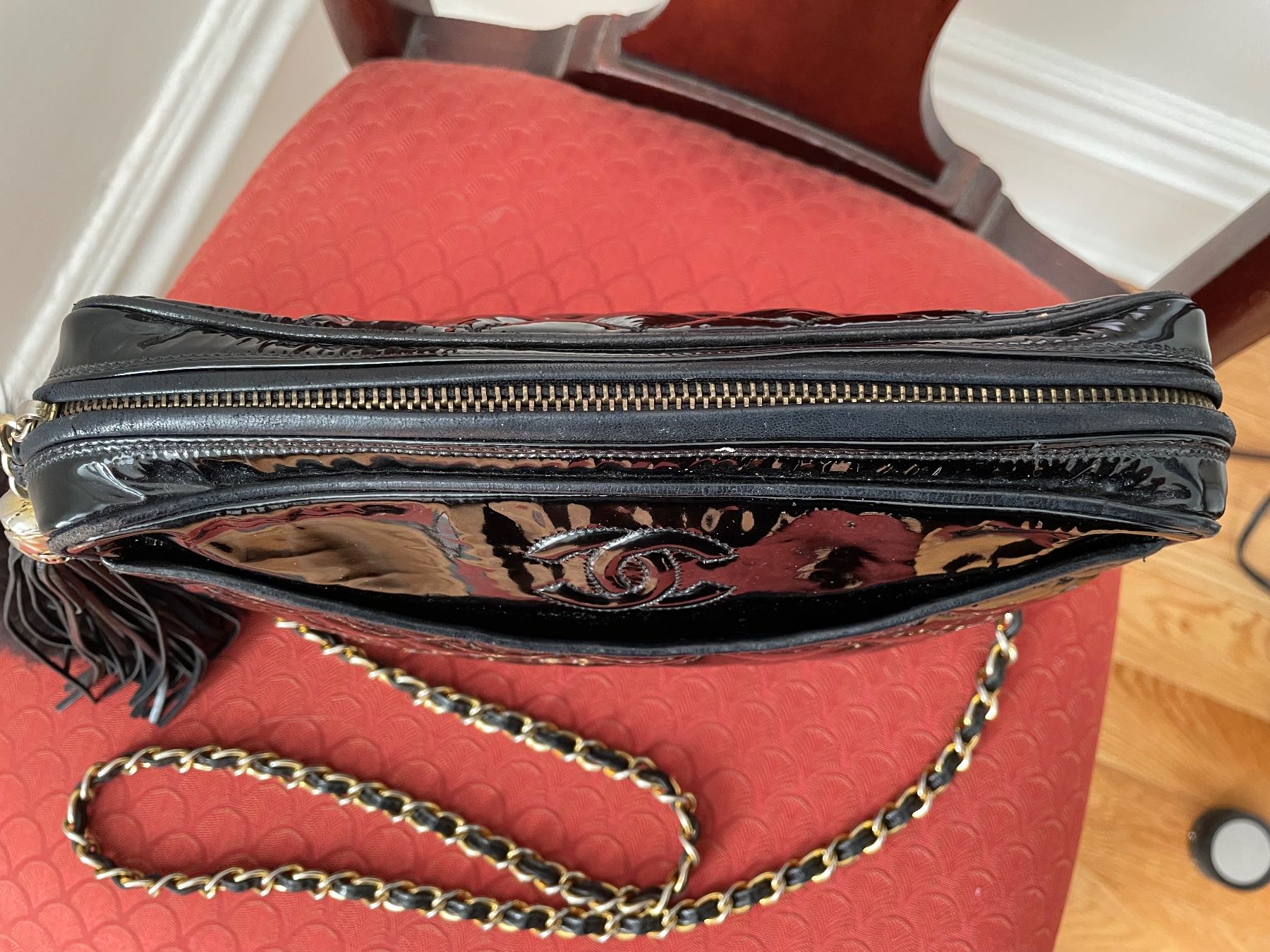 Chanel Borse da donna: Chanel patent leather camera bag – Usato da Genève venduto da lailas_things 3
