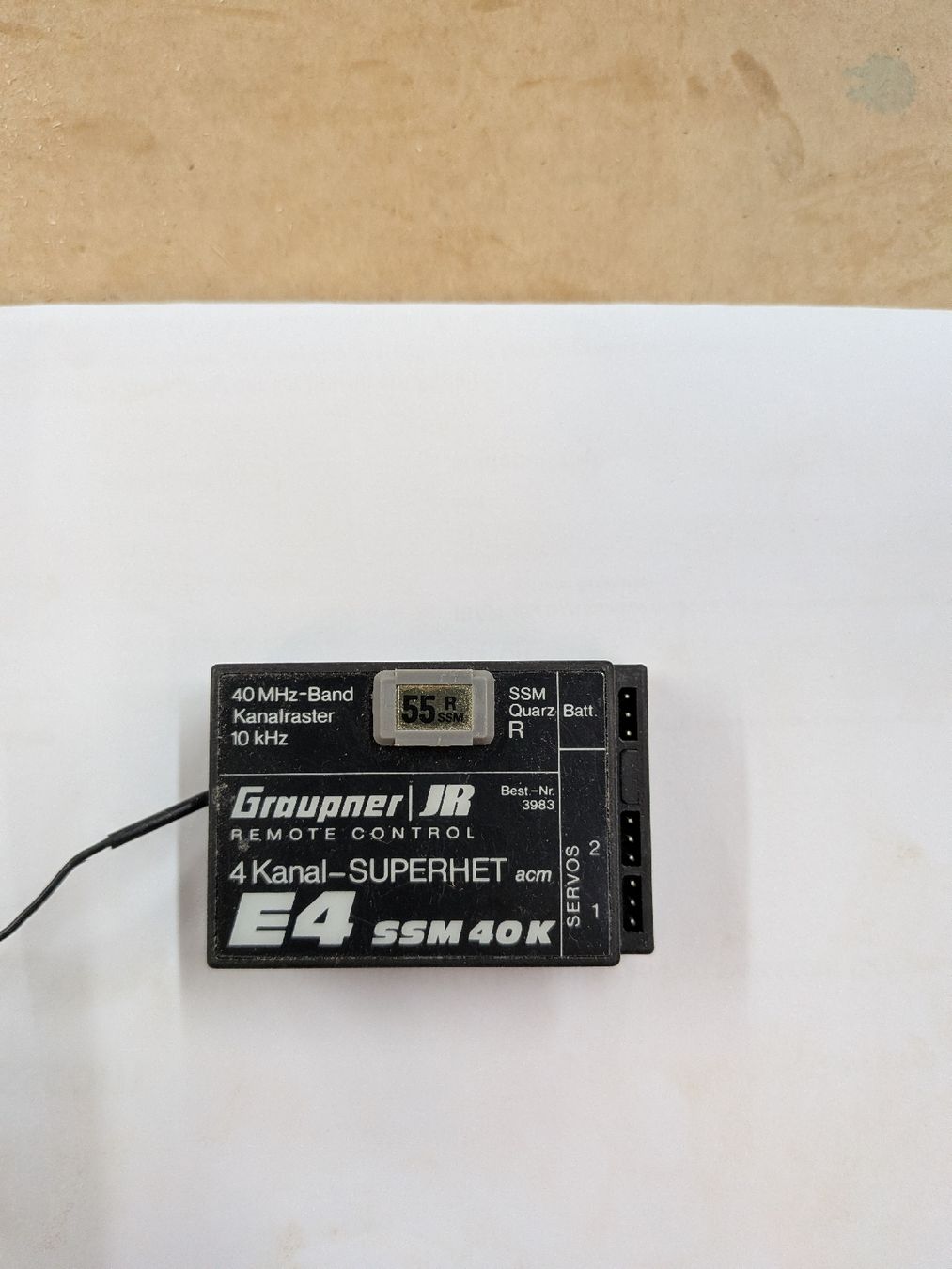 RC Kits de montage: Graupner JR E4 SSM 40K 4 Kanal Remote Control Gebraucht – D'occasion à Muttenz par wr081