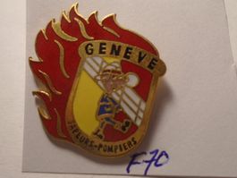 1 Genf Feuerwehr Pin Pompiers (F70)
