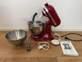 KitchenAid Küchenmaschine Artisan mit Zubehör rot