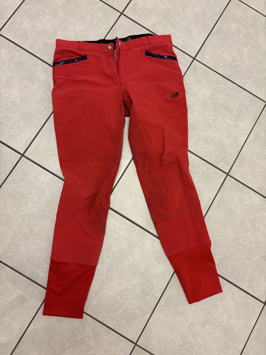 Pantaloni: Spooks Reithose, Gr. L, rot – Usato da Luzern venduto da saroet 1