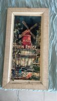 Tableau Moulin Rouge vintage Paris cadre ancien