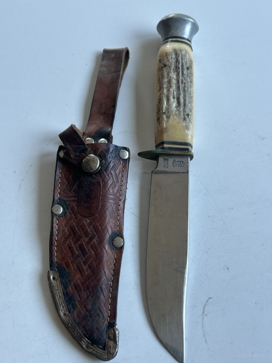 Solingen Zubehör: Jagdmesser mit Hirschhornschale und Scheide(S29) – Gebraucht aus Neuenhof von SchnaeppliAllerlei