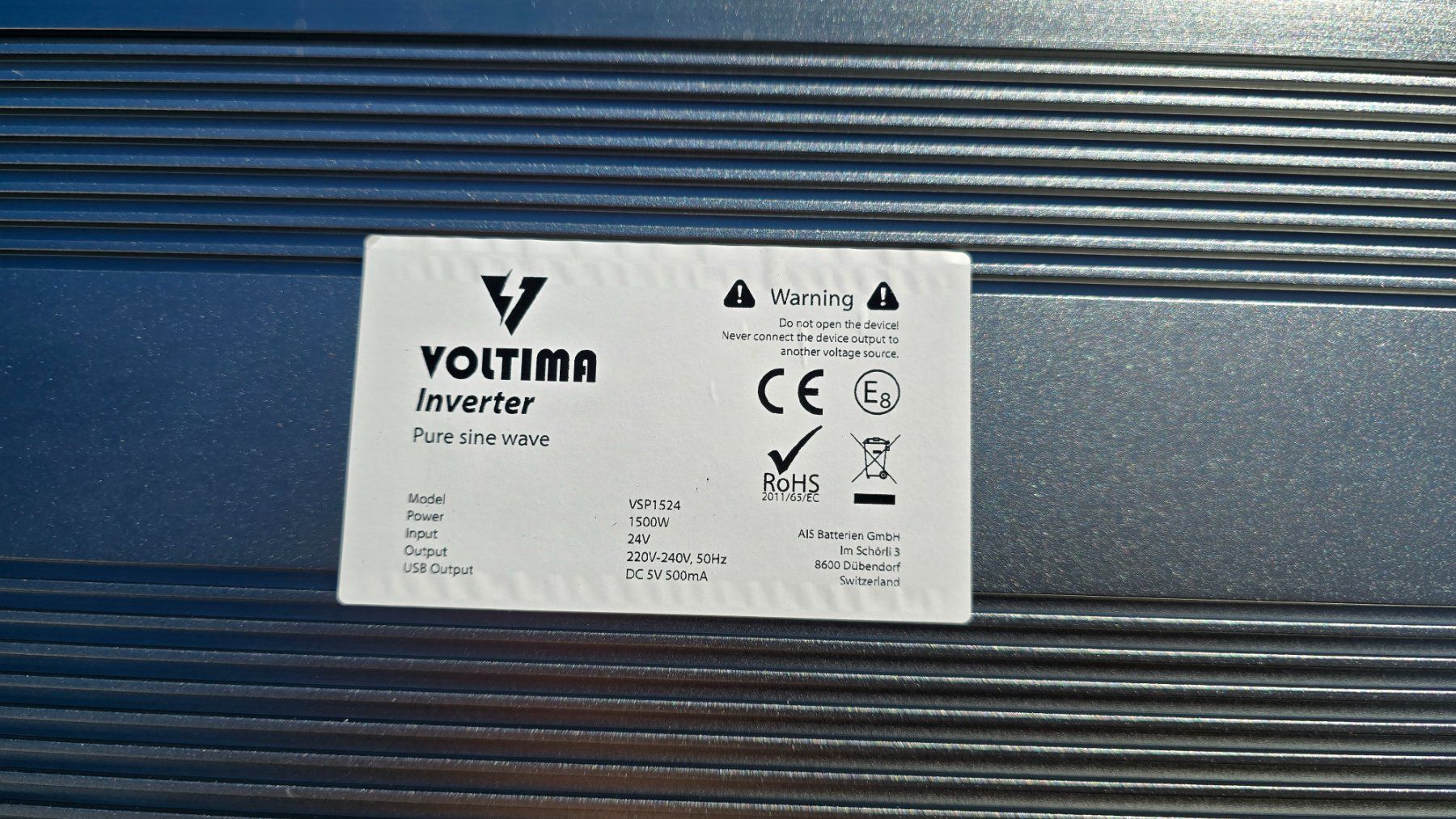 Wechselrichter: Voltima VSP1524 Inverter mit reinem Sinus – Gebraucht aus Schaffhausen von ora_fpw6 2