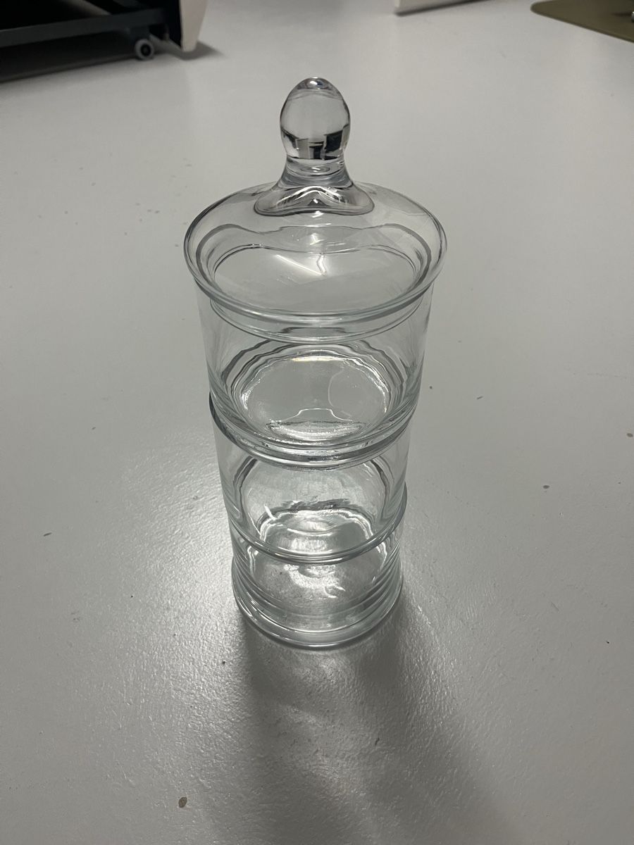 Bicchieri: Glasdose mit Deckel, 3-stöckig,  – Usato da Wimmis venduto da xenia_008