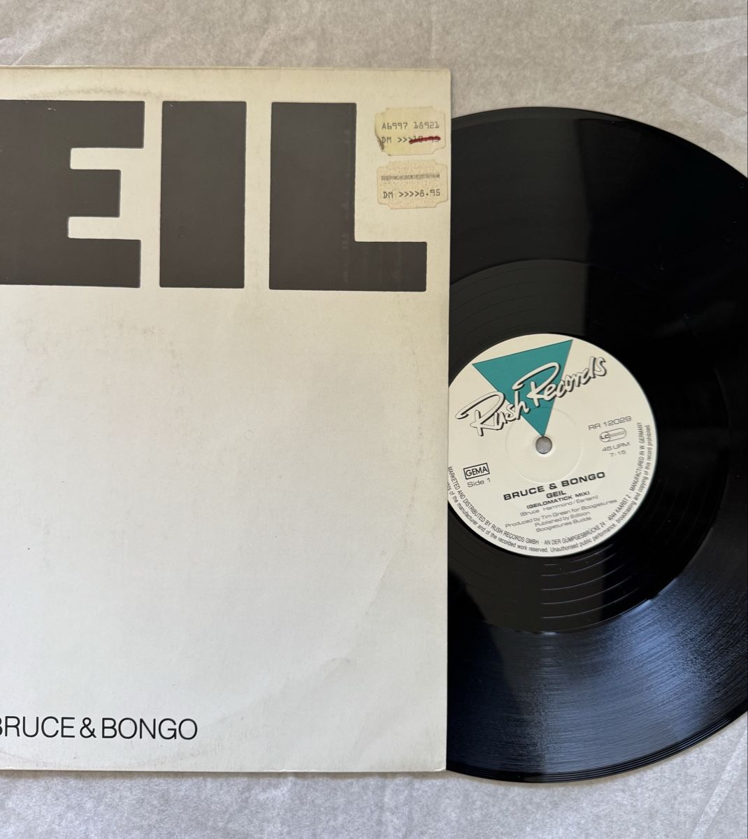 Schallplatten: Bruce & Bongo - Geil - 12" Maxi - 80s – Gebraucht aus Rorbas von BlackstarRecords 2