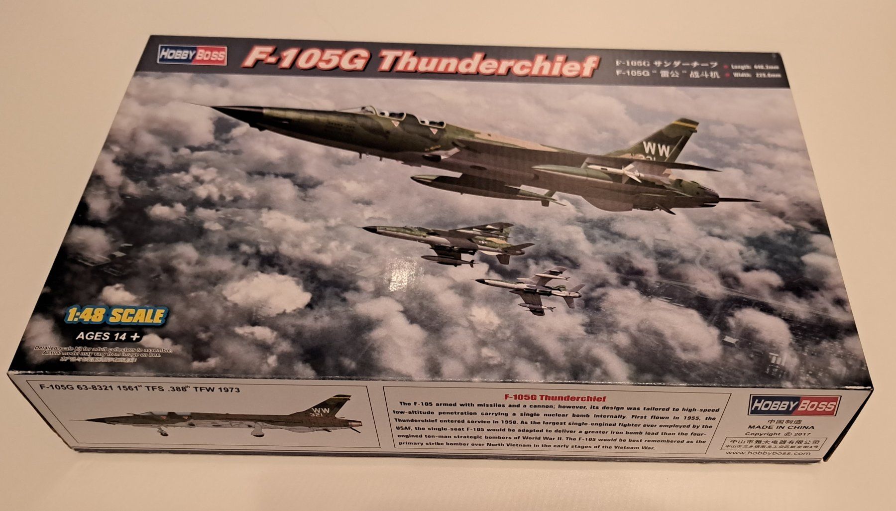 Kit di modellismo & Modellini statici: 1:48 HobbyBoss F-105G Thunderchief – Nuovo e nell'imballaggio originale da Igis venduto da magneto_hg