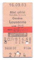 Schiff-Billette Genève - Lausanne