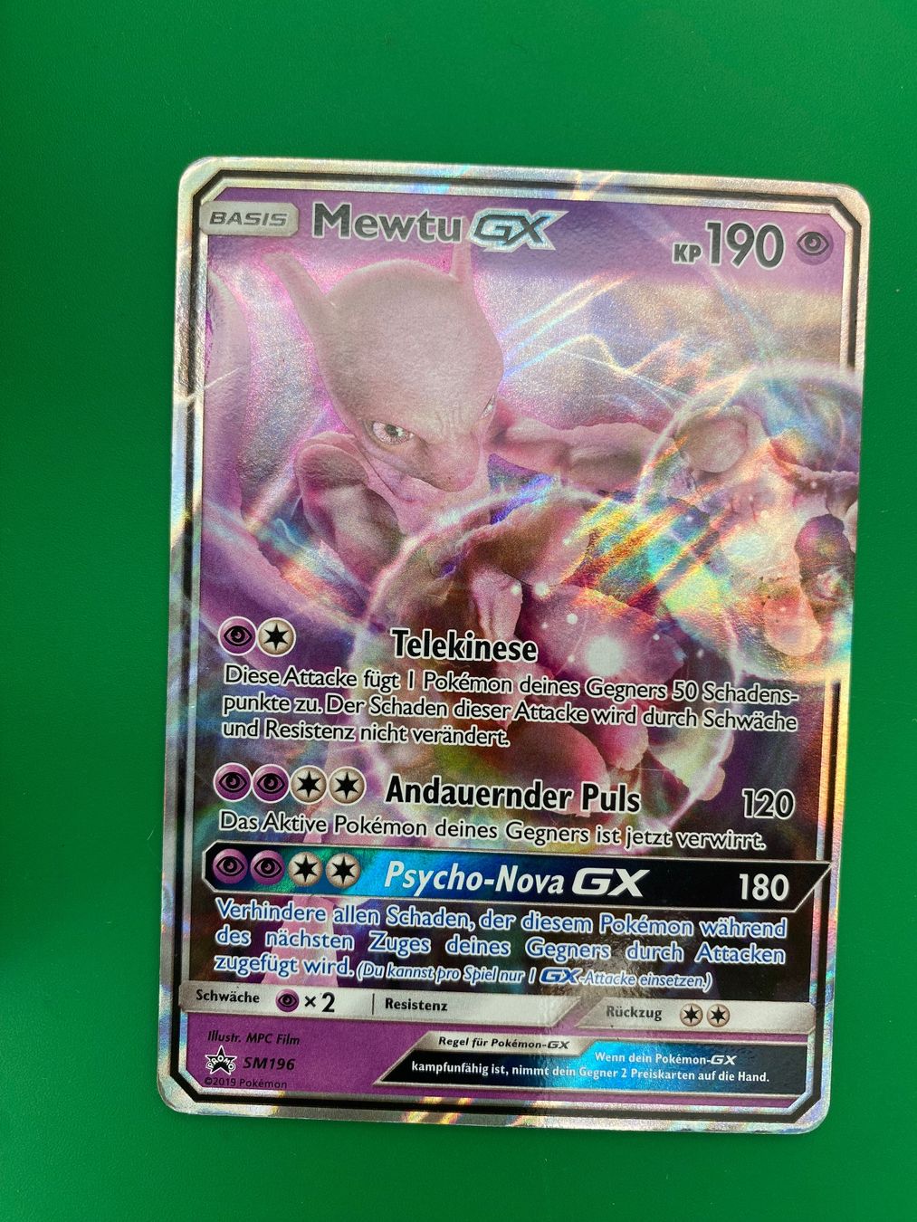 Pokémon Carte collezionabili: Mewtu GX (SM 196) – Usato da Wermatswil venduto da finest112