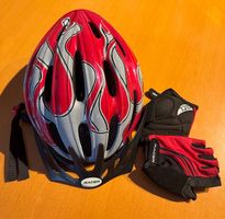 Casque et gants vélo (enfant)