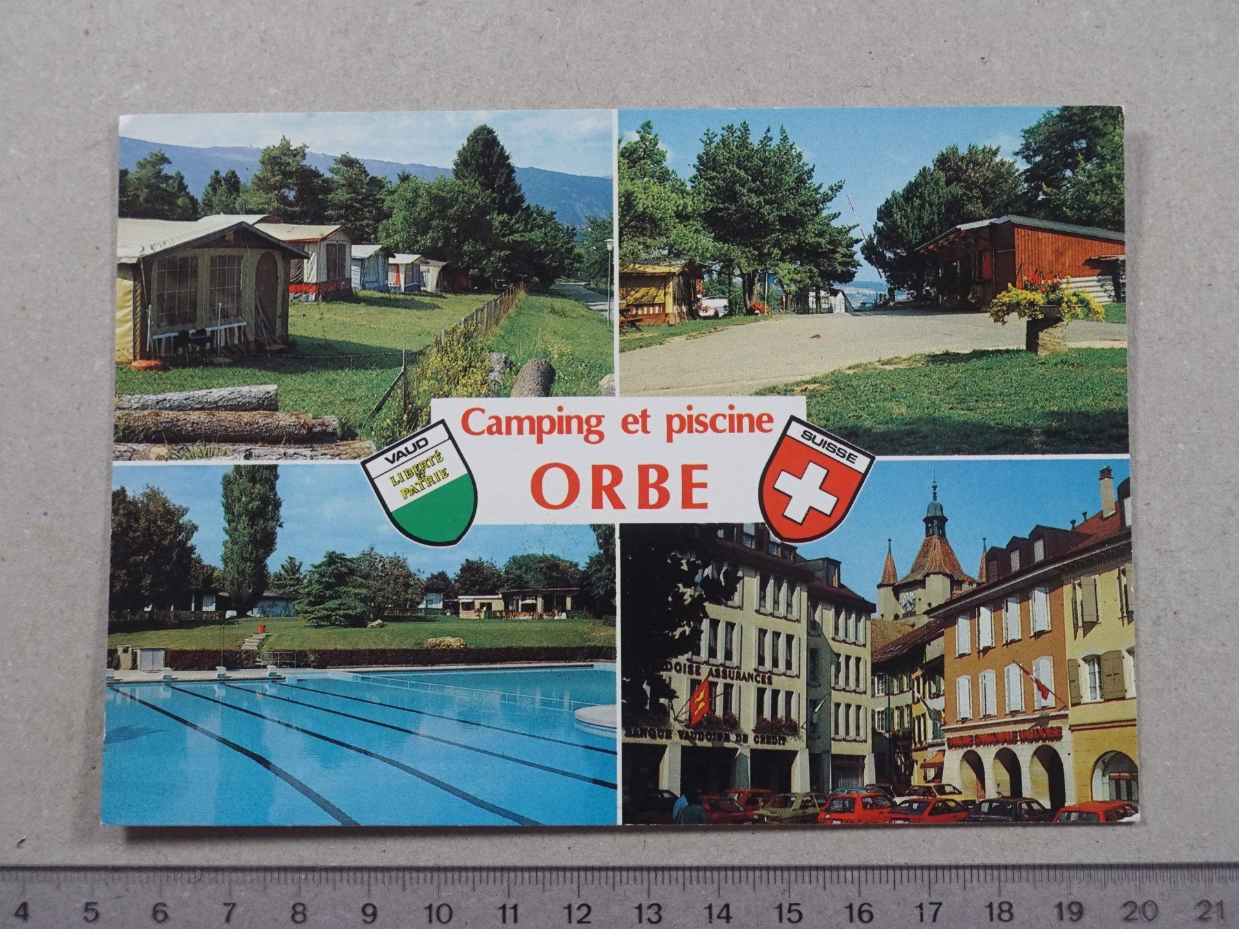 Ansichtskarten: Orbe, Camping TCS, 2011 – Gebraucht aus Lenzburg von fh1