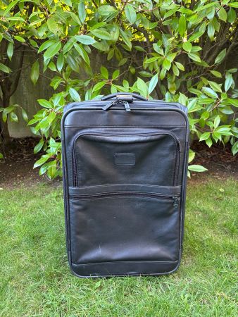 TUMI Trolley Handgepäck, Leder, schwarz