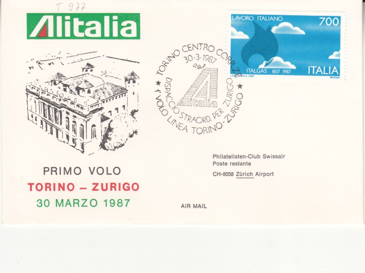 Tutti i francobolli: SLH RF 87.6 a Turin - Zürich – Usato da Bürglen TG venduto da StampGraf