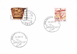 BORDPOST von ZÜRICH nach RHODOS 1989 - RRR