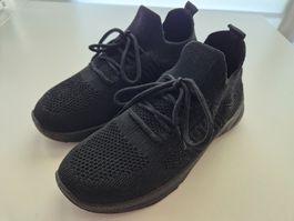 Leichte Sommer Sneaker Schuhe Gr. 36 Schwarz