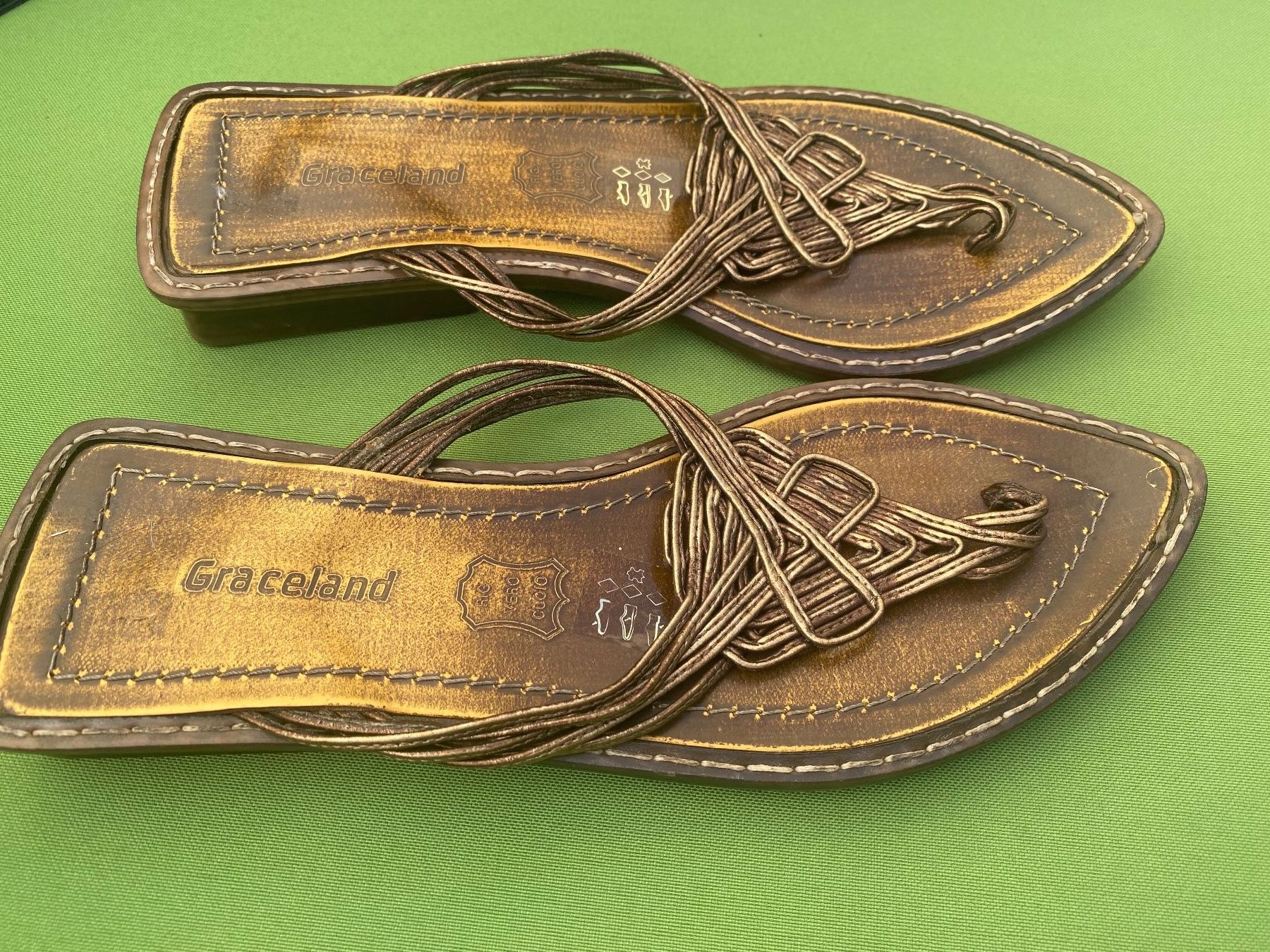 Graceland Scarpe da donna: SUMMERTIME - Vintage Styl Flip-Flops, bronce, 38 – Nuovo e nell'imballaggio originale da Winkel venduto da ferrari2022 6