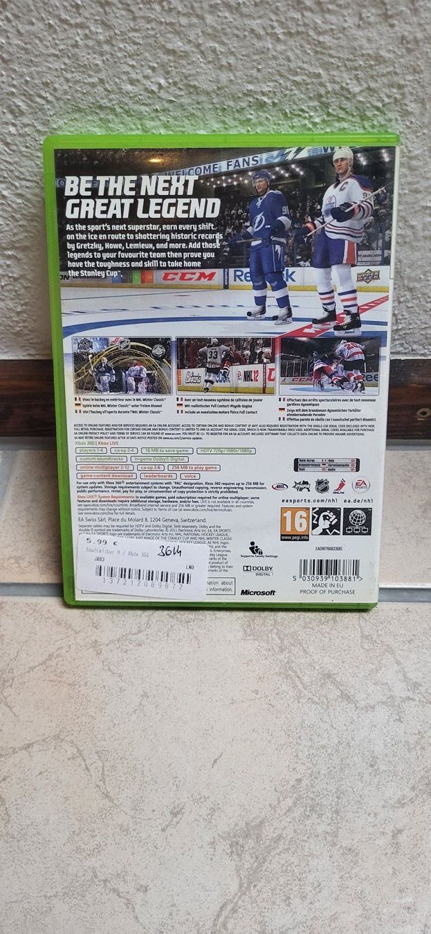 Microsoft Spiele: Xbox 360 – NHL 12 – Gebraucht aus Münsingen von Heroism2010 1