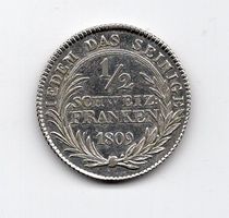 (2081) Appenzell, ½ Franken 1809, vz+