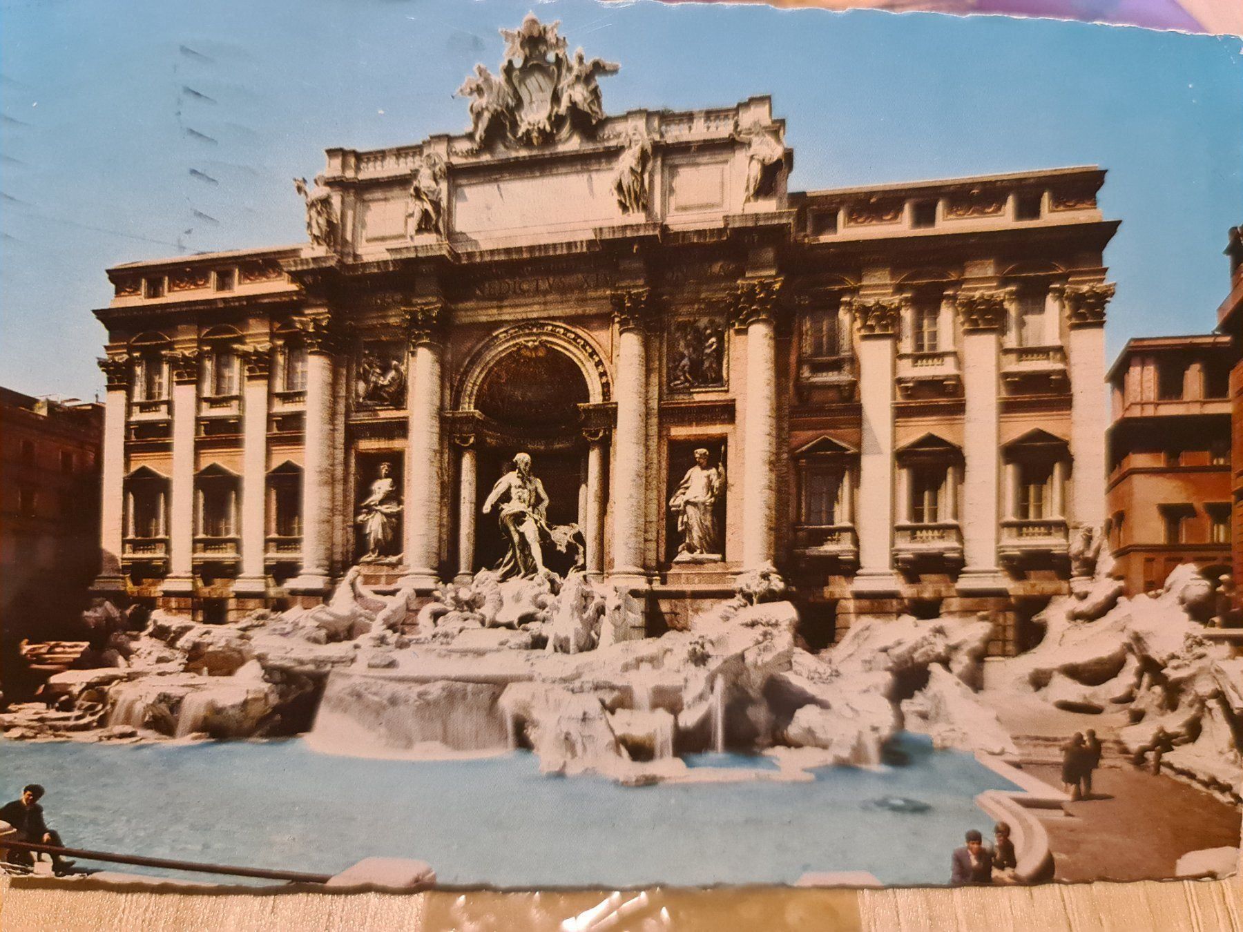 Cartoline postali: Ansichtskarte Rom Brunnen von Tavi – Usato da Dintikon venduto da Vexi