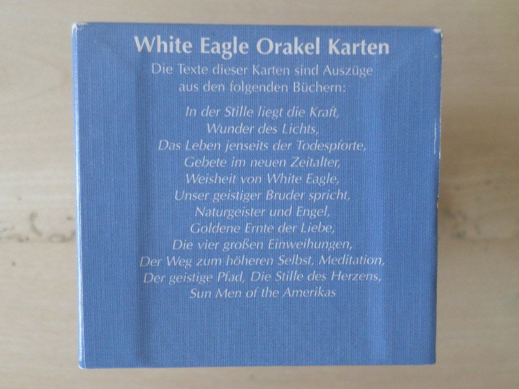 Libri: White Eagle Orakel Karten – Nuovo (secondo la descrizione) da Liestal venduto da man_7bt6 1