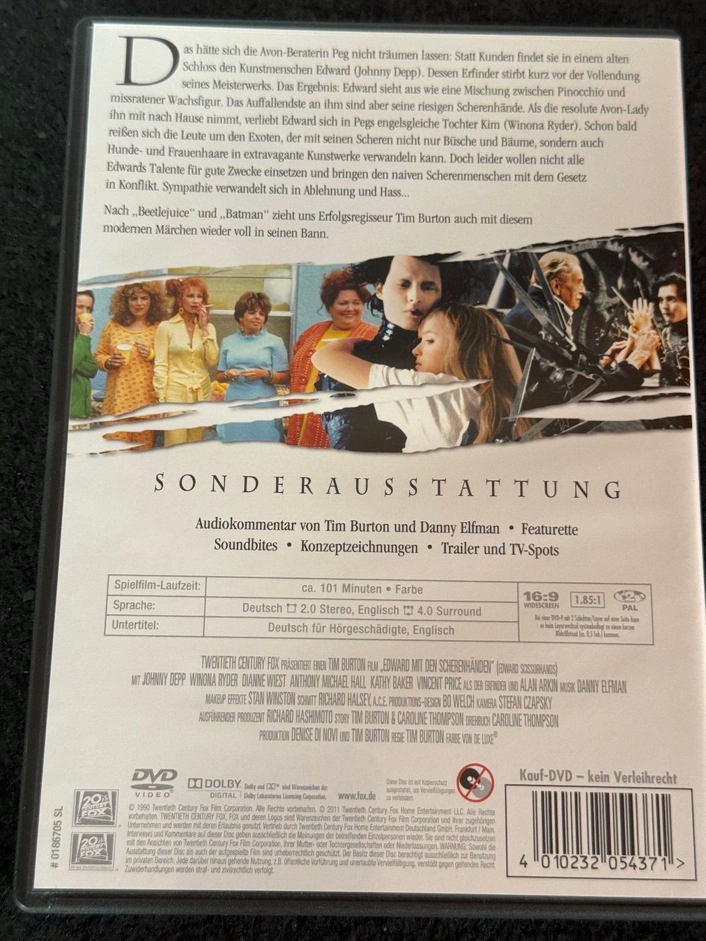 Tutti i DVDs: Eduard mit den Scherenhänden DVD DE/EN Jonny Depp – Usato da Fribourg venduto da tschjoly 1