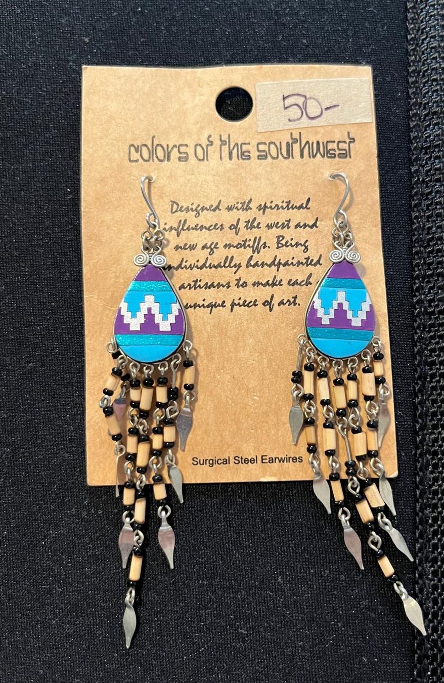 Orecchini pendenti & Orecchini a lobo: Indian Silver Earings – Usato da Genève venduto da gvokiii