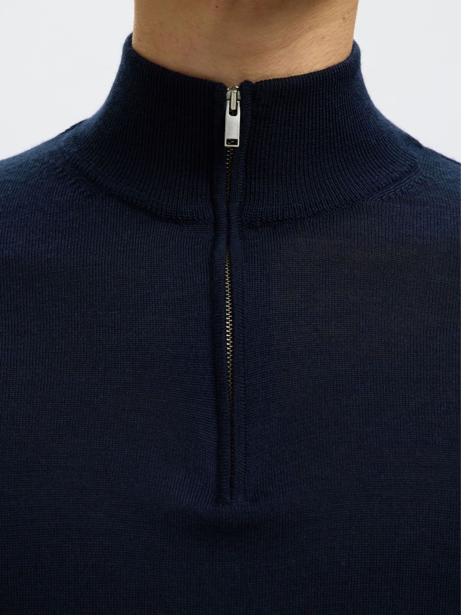 Selected Pullover & Sweatshirts: Strickpullover mit Half-Zip aus 100 % Merinowolle – Neu und originalverpackt aus Wittenbach von bes_k8vr 3