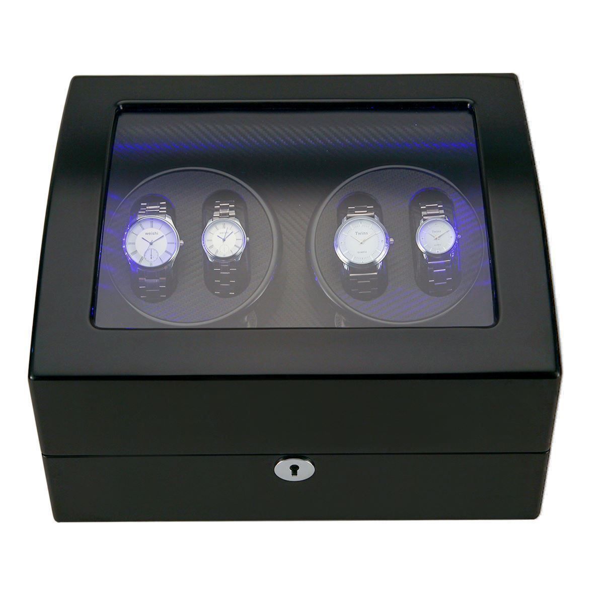 Scatole porta orologi: Uhrenbeweger Beleuchtung Winder Uhrenbox – Nuovo (secondo la descrizione) da Thun venduto da Newnewshop 5
