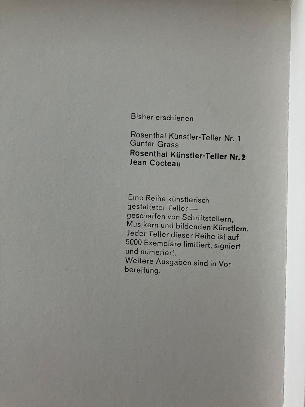 Rosenthal Assiettes: Rosenthal Künstlerteller – D'occasion à Kriens par kylie02 3