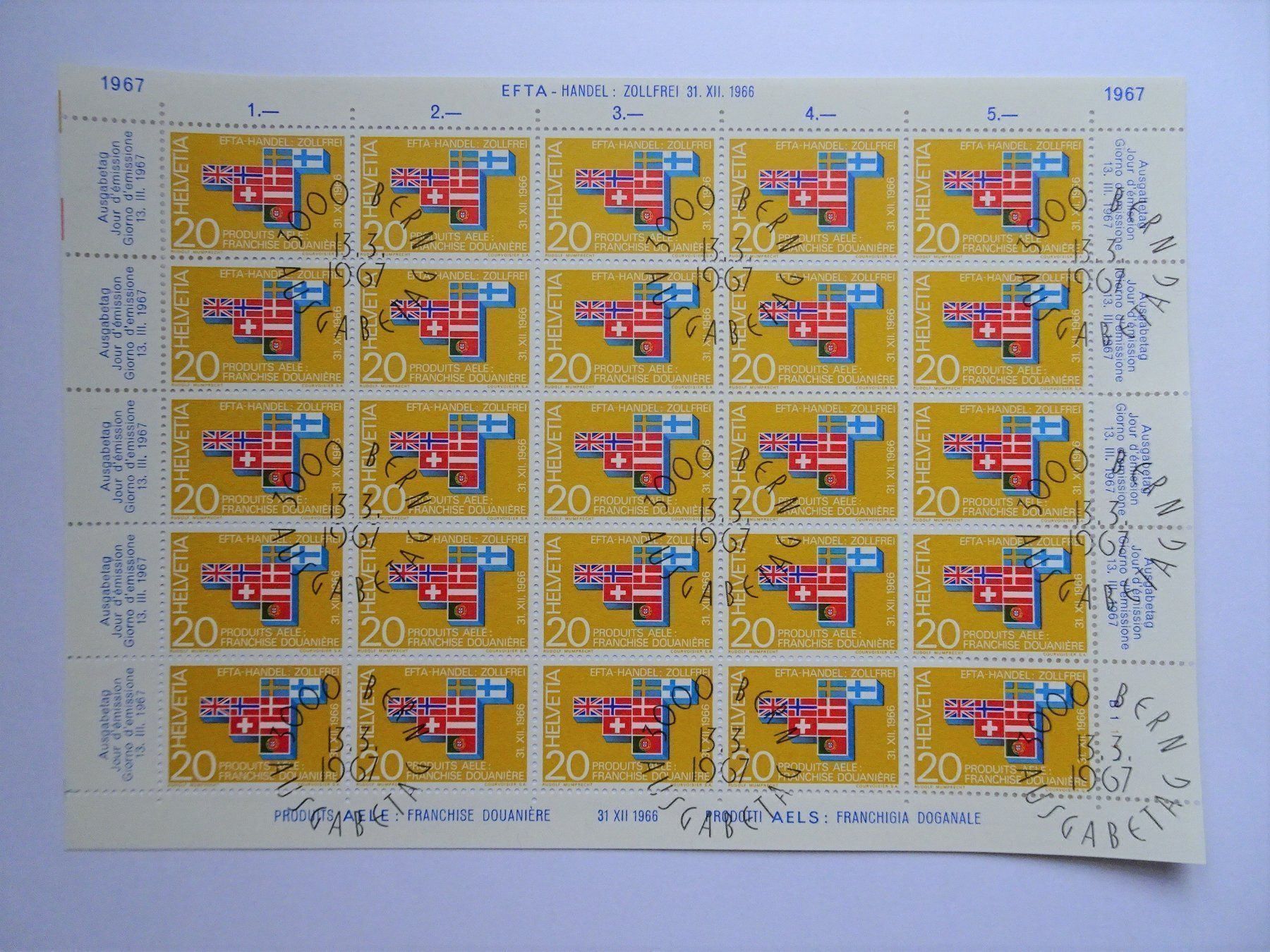 Alle Briefmarken: 1967 – Neu (gemäss Beschreibung) aus Aadorf von Chnorli-Furz
