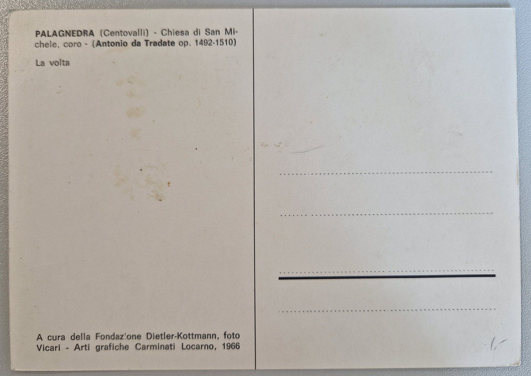Cartoline postali: Palagnedra Centovalli Kirche San Michele,  1966 – Nuovo (secondo la descrizione) da Melchnau venduto da Fishel 1
