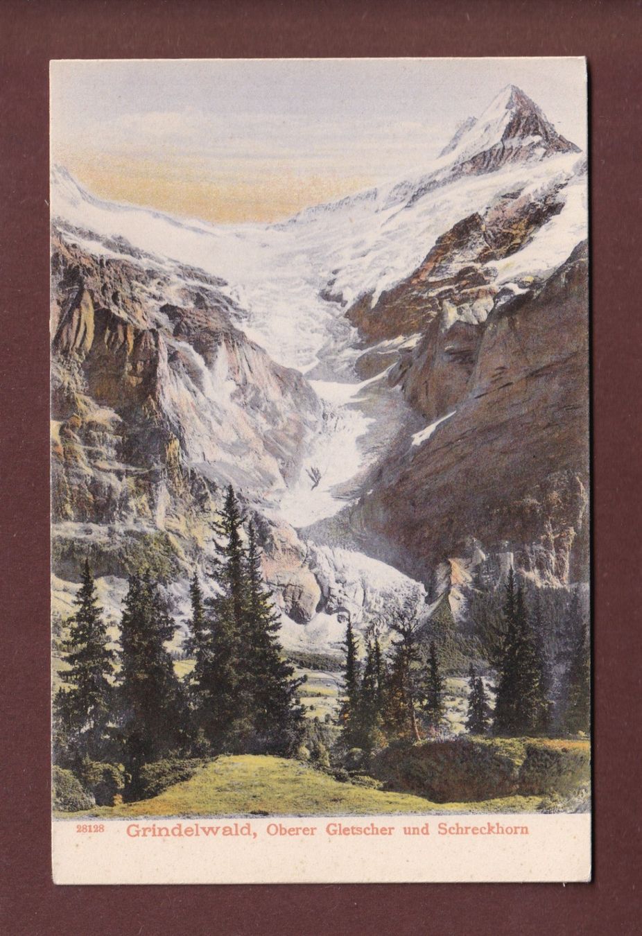 Cartoline postali: GRINDELWALD - Oberer Gletscher - Schreckhorn – Usato da Pully venduto da nicecards-shop