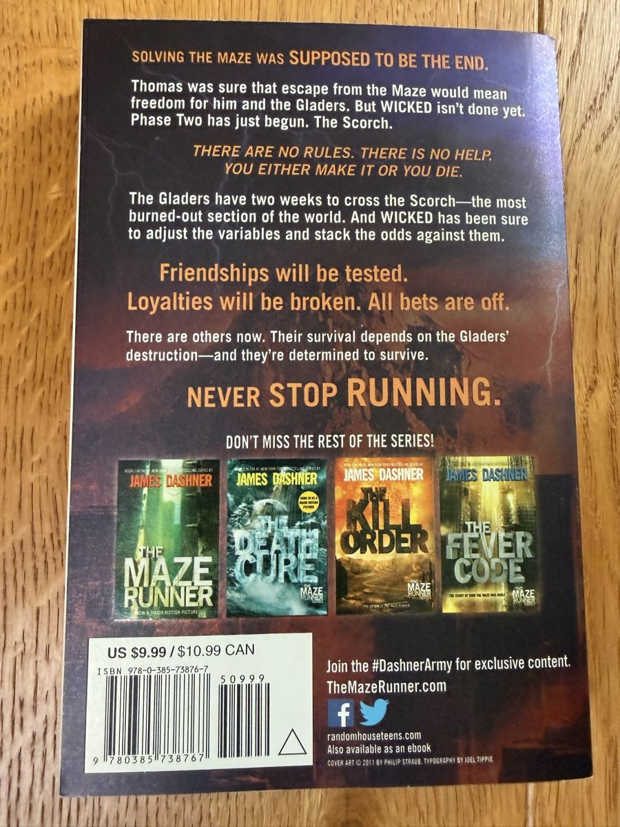 Libri: The Maze Runner Series, von James Dashner – Usato da Zürich venduto da turicum2008 3